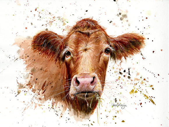 Bree Merryn Canvas Cuties Gertrude Cow Canvas 15 x 20cm - Gifteasy Online