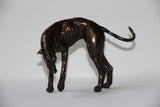 Unique Bronze Solid Bronze Standing Greyhound by Muhmood Tahir - Gifteasy Online