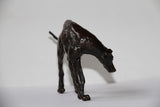 Unique Bronze Solid Bronze Standing Greyhound by Muhmood Tahir - Gifteasy Online