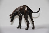 Unique Bronze Solid Bronze Standing Greyhound by Muhmood Tahir - Gifteasy Online