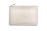 Katie Loxton Bride Metallic White  Pouch with Gift Bag - Gifteasy Online