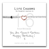 Life Charms Happy 16th Birthday Bracelet - Gifteasy Online