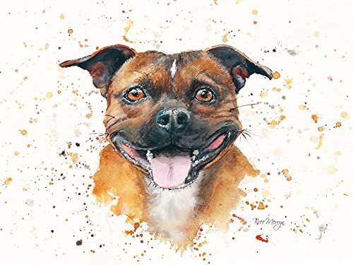 Bree Merryn Spike Staffordshire Bull Terrier Canvas Cutie - Gifteasy Online