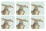 Portmeirion Pimpernel Wrendale Hare Coasters set of 6 - Gifteasy Online