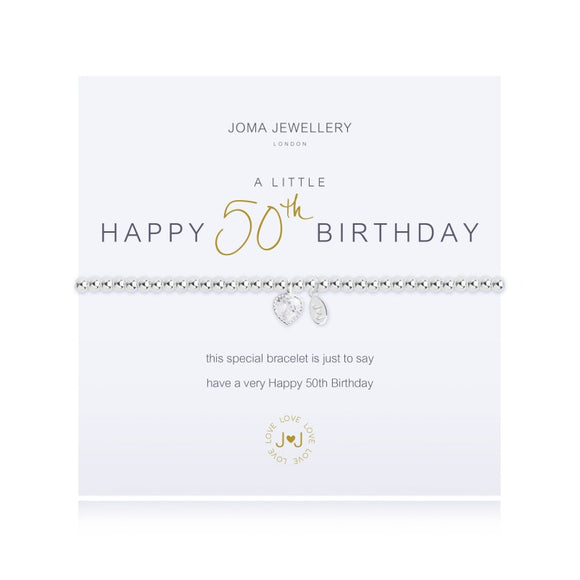 A Little 50th Birthday Bracelet By Joma Jewellery - Gifteasy Online