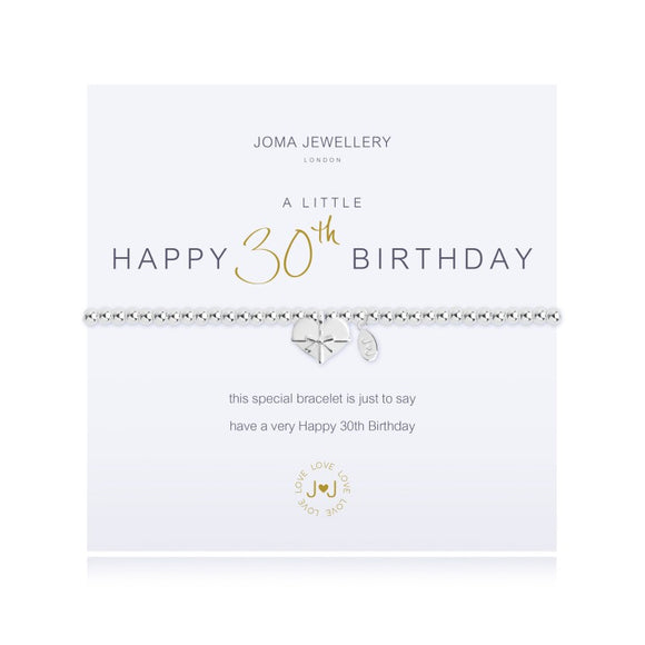 A Little 30th Birthday Bracelet By Joma Jewellery - Gifteasy Online