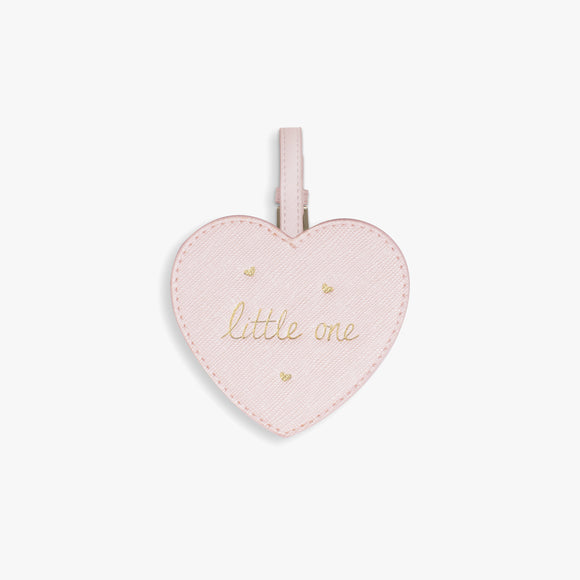 Katie Loxton BABY LUGGAGE TAG - LITTLE ONE - metallic pink - 8x8.2cm - Gifteasy Online