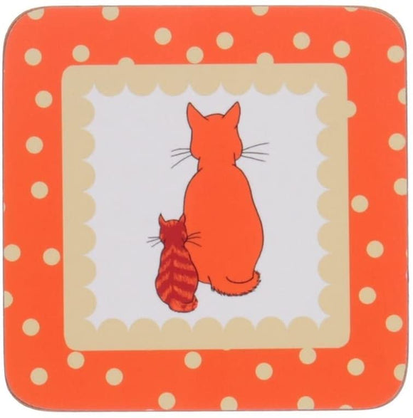 Ulster Weavers Cats in Waiting Corked Coasters Pk4 - Gifteasy Online