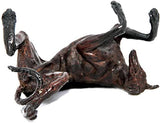 Unique Bronze Hot Cast Solid Bronze Greyhound On Back. - Gifteasy Online