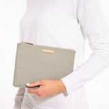 Katie Loxto Soft pebble Perfect Pouch Stone - Gifteasy Online