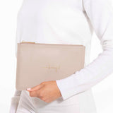 Katie Loxton Perfect Pouch | Hello Beautiful | Dusty Pink - Gifteasy Online