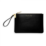 Katie Loxton Secret Message Pouch | Always Shine Bright | Black - Gifteasy Online