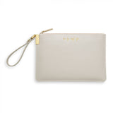 Katie Loxton Secret Message  Pouch Pale Grey - Gifteasy Online