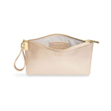 Katie Loxton Secret Message Pouch Metallic Champagne - Gifteasy Online