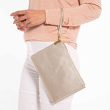 Katie Loxton Secret Message Pouch Metallic Champagne - Gifteasy Online