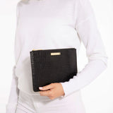 Katie Loxton   Celine Faux Croc Perfect Pouch | Black - Gifteasy Online
