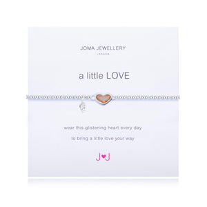 Joma Jewellery A Little Love Bracelet Pink Crystal