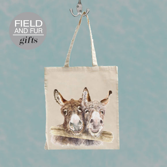 Field and Fur Gifts - Stan & Ollie, Donkey Tote Shopping Bag