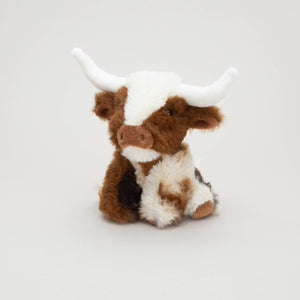 Jomanda Texas Longhorn Highland Cream Brown Mini Soft Toy Cow 11cm