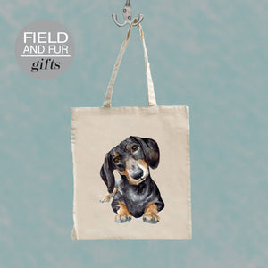 Field and Fur Gifts - Raisin, Dachshund Tote Shopping Bag