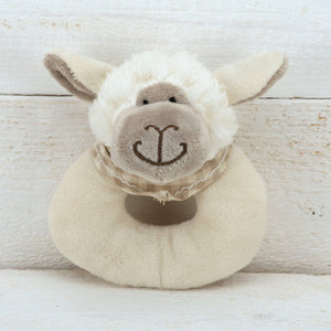 Jomanda Sheep Plush Soft Toy Baby Rattle - 10cm