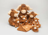 Jomanda Horny Highland Cow Baby Soft Toy Soother Comforter 29cm