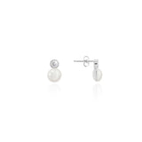 Joma Jewellery Happy Ever After Bridal Jewellery Pearl Cz Earrings
