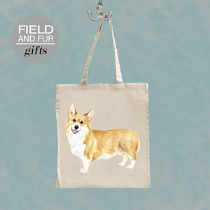 Field and Fur Gifts - Georgie, Corgi Tote Shopping Bag