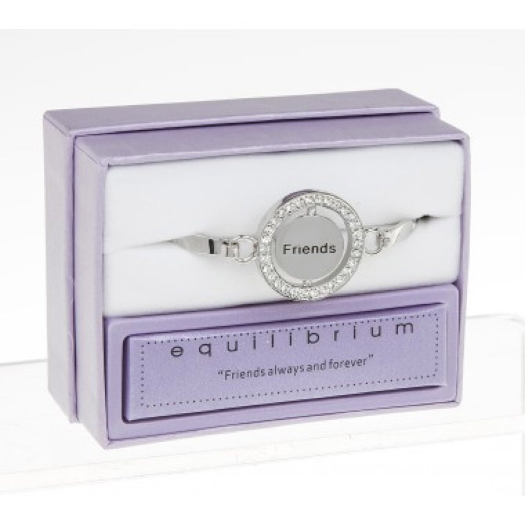 Equilibrium Ellie Swirly Design Silver Plated Bracelet - Cardies
