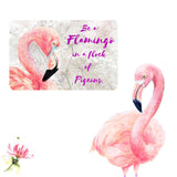 Field and Fur Gifts - FLAMINGO, Fridge Magnet greetings card