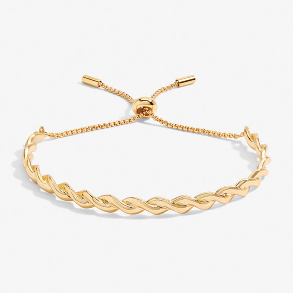 Joma Jewellery Bracelet Bar Gold Rope Bracelet