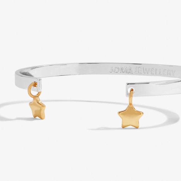 Joma Jewellery Bracelet Bar Silver and  Gold Star Bracelet