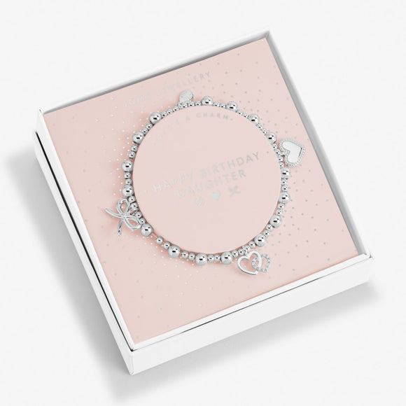 Joma Jewellery Lifes A Charm'Happy Birthday Daughter' Bracelet