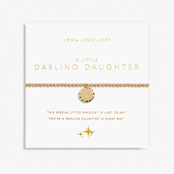 Gold  A Little  'Darling Daughter' Bracelet By Joma Jewellery