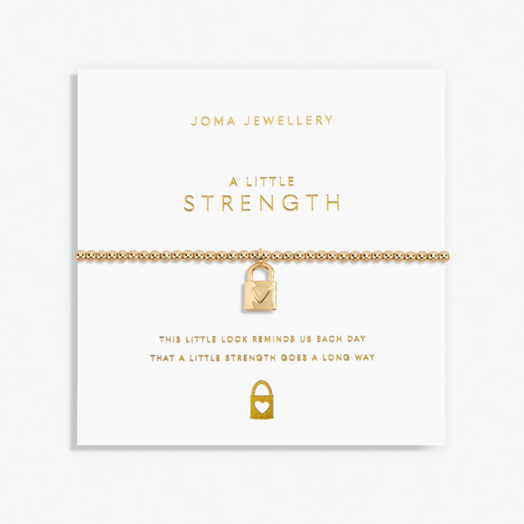 Gold  A Little  'Strength' Bracelet By Joma Jewellery