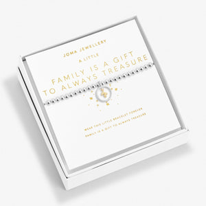 Joma Jewellery Beautifully Boxed 'Family Is A Gift To Always Treasure' Bracelet