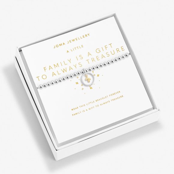 Joma Jewellery Beautifully Boxed 'Family Is A Gift To Always Treasure' Bracelet