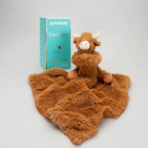 Jomanda Horny Highland Cow Baby Soft Toy Soother Comforter 29cm