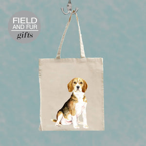 Field and Fur Gifts - Cara, Beagle Tote Shopping Bag