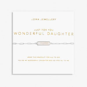 Joma Jewellery My Moments 'Just For You Wonderful Daughter' Bracelet