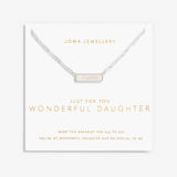 Joma Jewellery My Moments 'Just For You Wonderful Daughter' Necklace