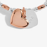 Joma Jewellery   Lila Heart Bracelet Silver and Gold