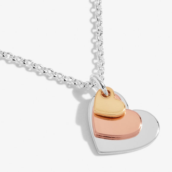 Joma Jewellery Florence Graduating Hearts Necklace