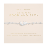 Forever Yours 'Love You To The Moon And Back' Bracelet In Silver Plating By Joma Jewellery