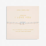 Forever Yours 'Forever I Love You' Bracelet In Silver Plating By Joma Jewellery