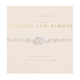 Forever Yours 'You Are My Forever And Always' Bracelet In Silver Plating By Joma Jewellery