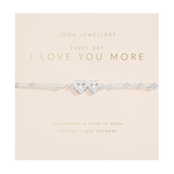 Forever Yours 'Everyday I Love You More' Bracelet In Silver Plating By Joma Jewellery