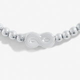 Share Happiness 'Forever My Friend, Lucky To Have You' Bracelet In Silver Plating By Joma Jewellery