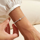 Share Happiness 'Happy Birthday To You, You Shine So Bright' Bracelet In Silver Plating By Joma Jewellery
