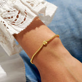 Share Happiness 'Forever Proud Of You, You Will Go Far' Bracelet In Gold Plating By Joma Jewellery